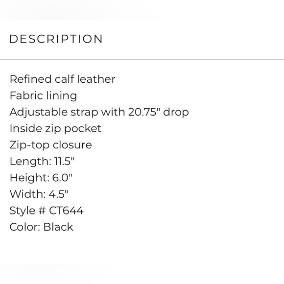 Auth COACH Black Calf Leather Pace Crossbody Purse NWT $378 - Picture 6 of 7